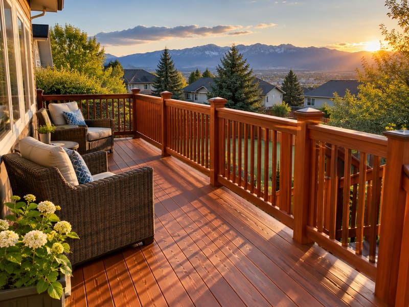 Deck Staining idea for Salt Lake City homes